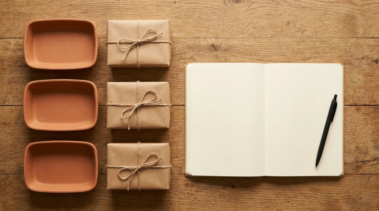 Parcels, sorting trays and blank ledger for cash on delivery order matching