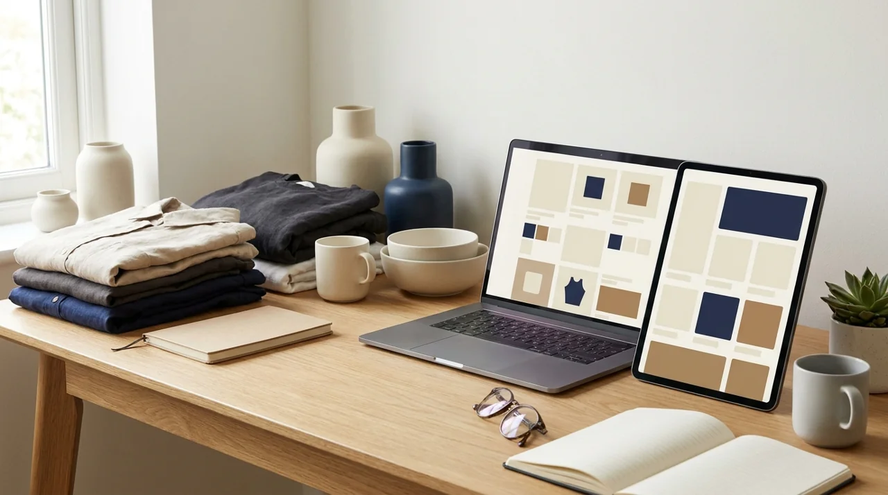 Laptop and tablet product grids for ecommerce category page SEO planning