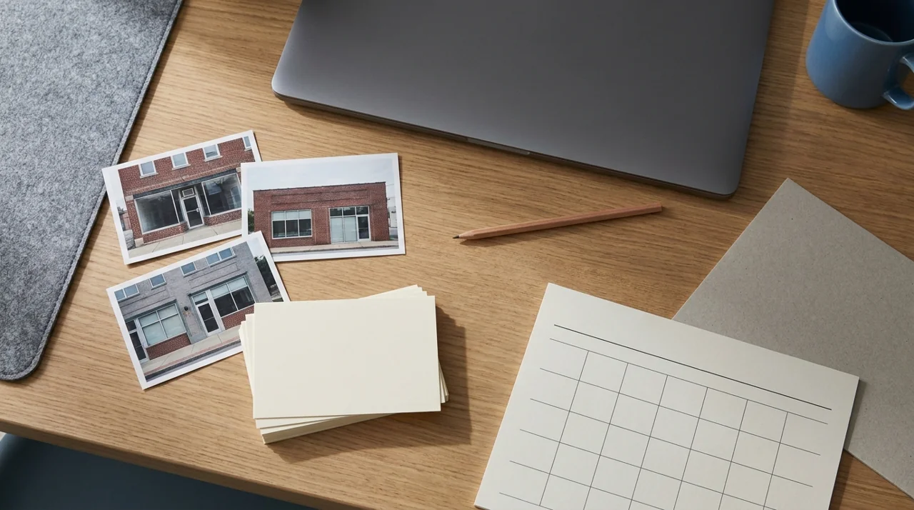 Storefront photographs and branch planning cards for local SEO for multiple locations