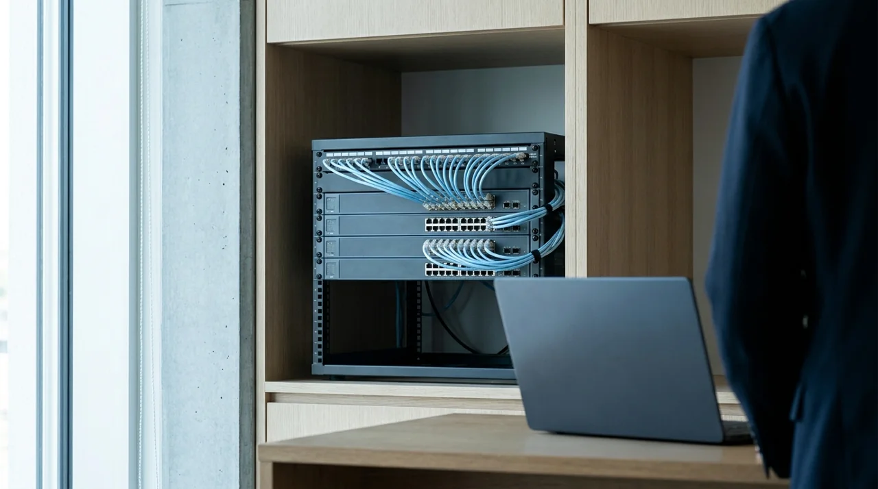 Network infrastructure reviewed as part of technical SEO audit availability checks